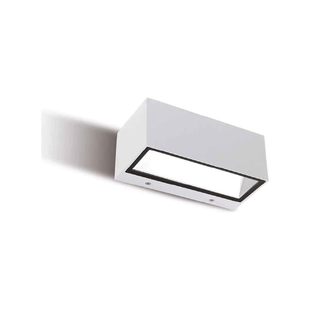 Applique Per Esterno Ed Interno In Alluminio Bianco Led 12 W 360 Lm 3000K