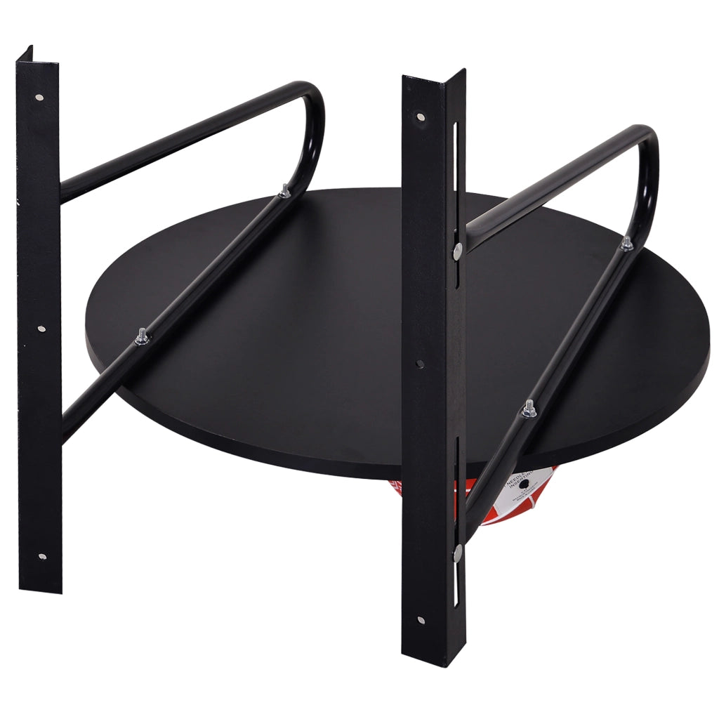 Sacco da boxe con supporto a muro girevole ¨C Minimal ¨C 60x73x80 cm nero e rosso