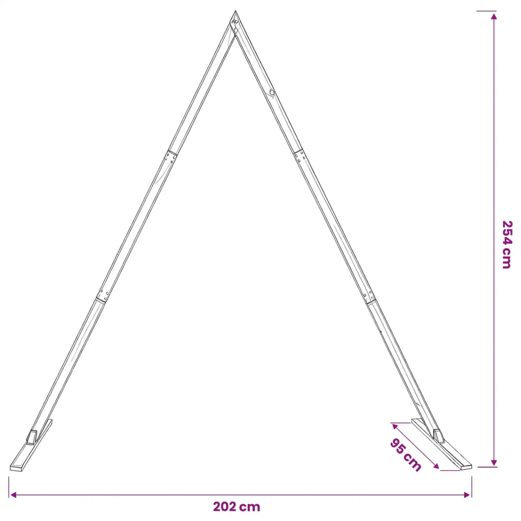 Arco Nuziale Marrone Chiaro 202 x 95 x 254 cm 42019396
