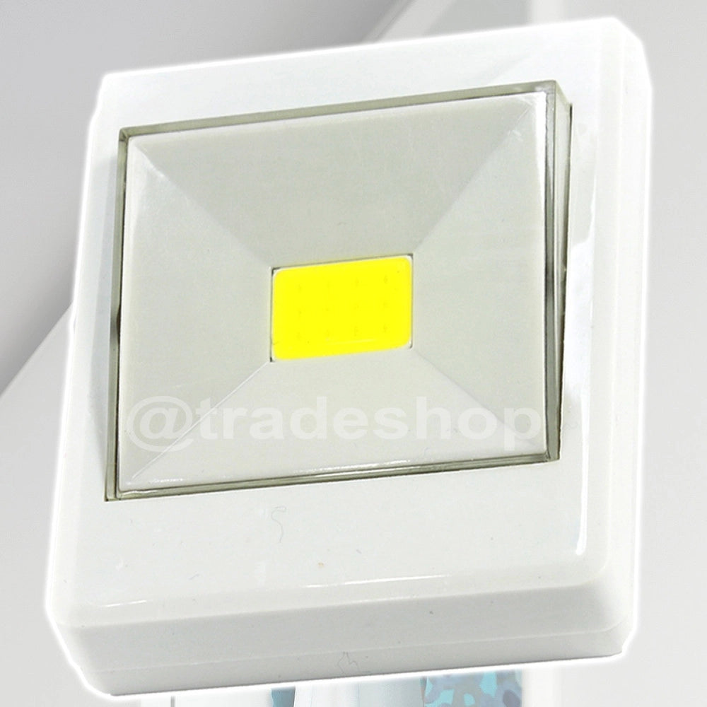 Trade Shop - Luce A Led Con Interruttore Punto Faretto Lampada Cob 3w Per Armadio Cantina -
