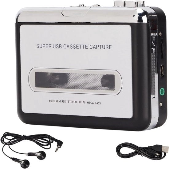 Lettori di cassetta portatili - Lettori MP3 USB multifunzione - Convertitori audio digitali - Dischi da lettura portatili multifunzione