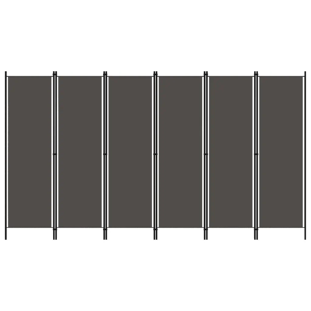 Paravento a 6 Pannelli Antracite 300x180 cm 320729