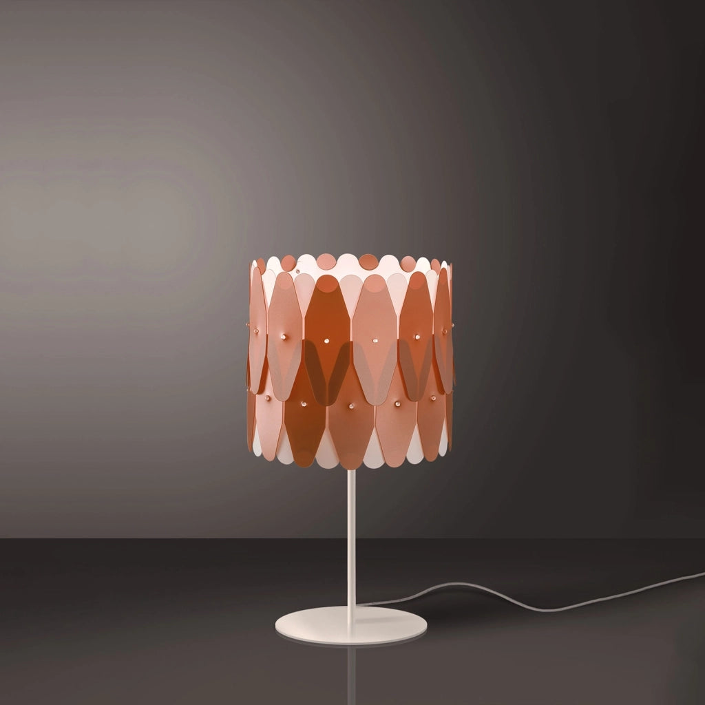 Lampada Da Scrivania-Ufficio Moderna Amanda Polilux ® Rame E Metallo 1 Luce E27