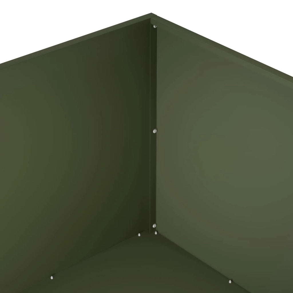 Vaso da giardino Verde Oliva 100 x 100 x 40 cm 8005126