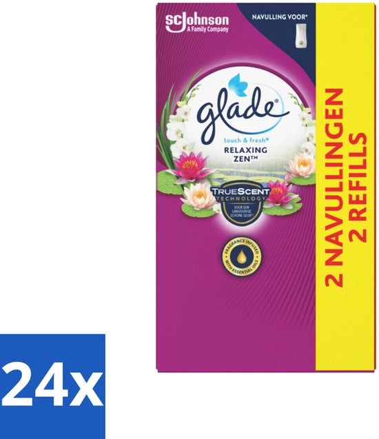 Touch & Fresh Navulling - Relaxing Zen - 10 ml - Pacchetto economico - 24 pezzi