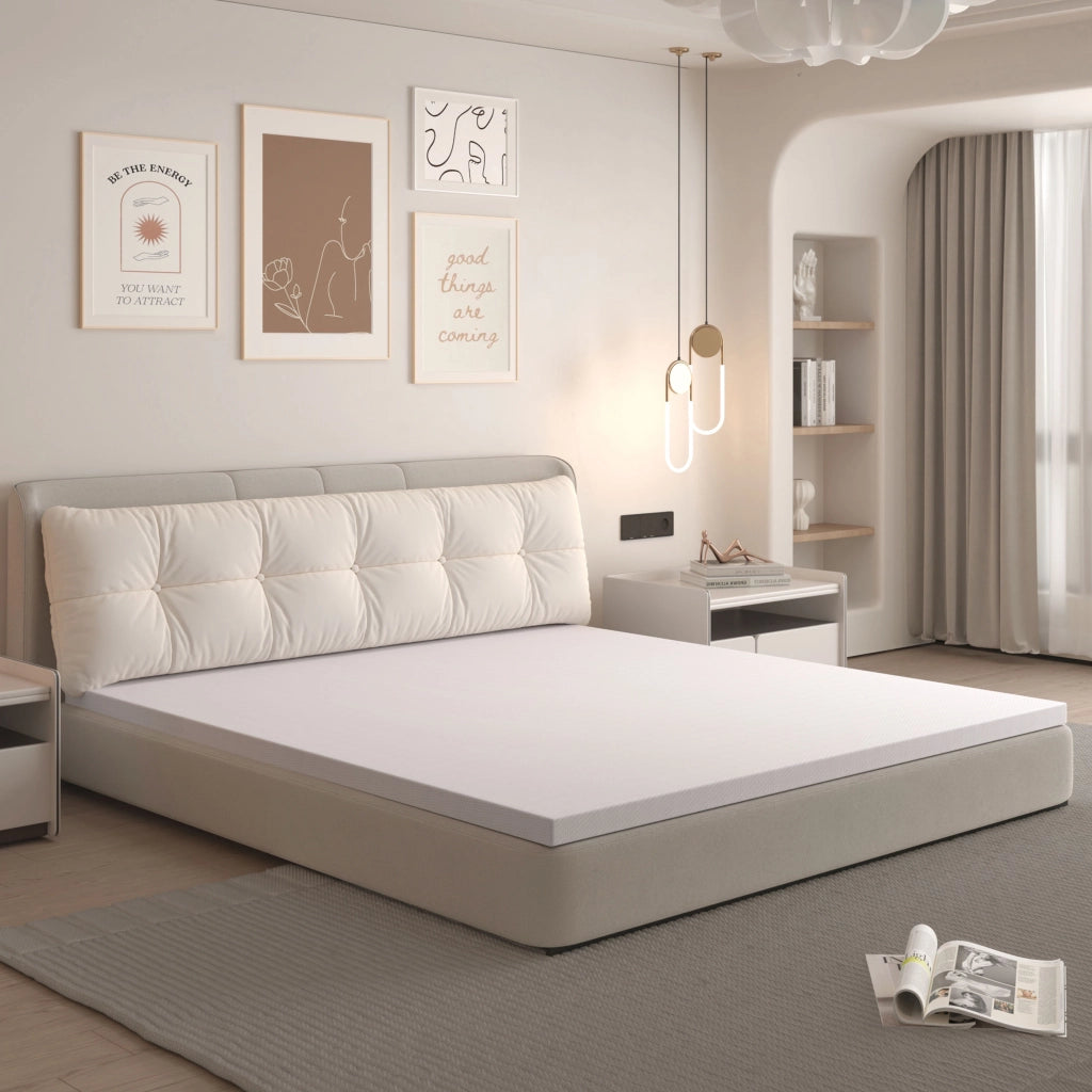 Materasso in schiuma arancione e bianco 120x200 cm