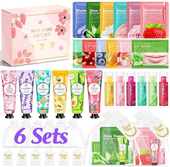 Regalo per Donna - 36 Pezzi Creme Mano e Maschere per il Viso