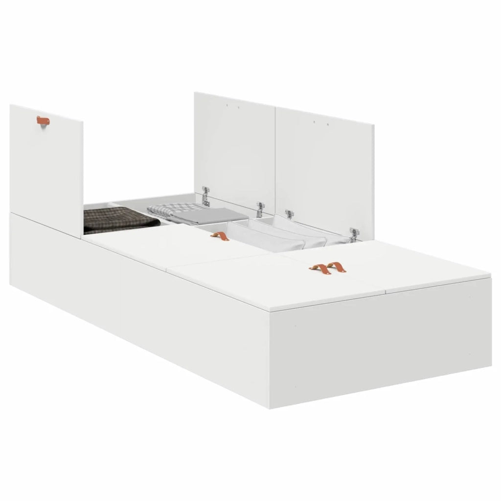 Struttura letto con contenitore Bianco 90 x 200 cm 3335341