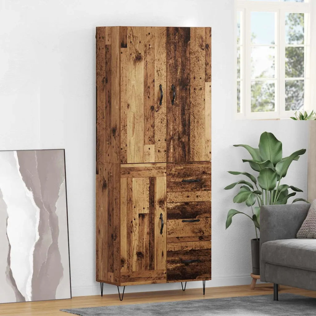 Credenza con cassetto 2 pcs Legno vecchio Legno multistrato 3415625