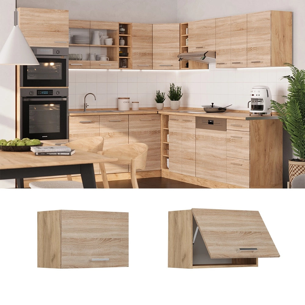 Pensile da cucina R-Line Sonoma/Rovere dorato 60 cm Piatto Vicco
