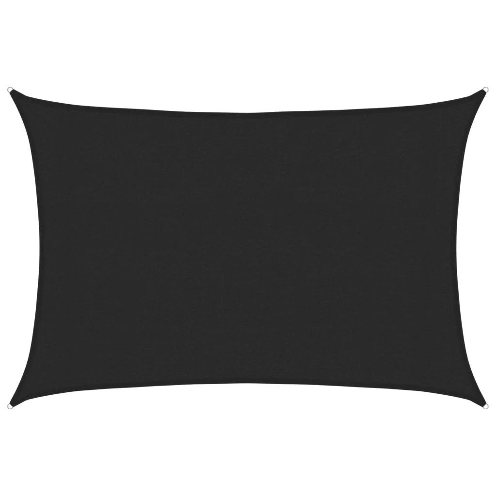 Vela Parasole-Telo Ombra-Vela Ombreggiante 160 g/m2 Nera 3x4,5 m in HDPE