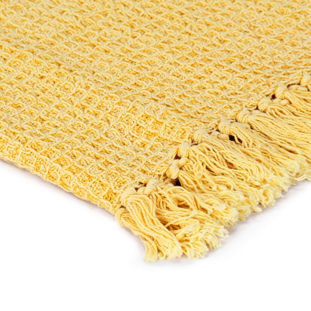 Copriletto in Cotone 160x210 cm Giallo Senape 133762