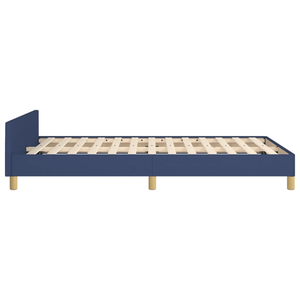 Giroletto senza Materasso-Struttura Letto Blu 120x200 cm in Tessuto 952968