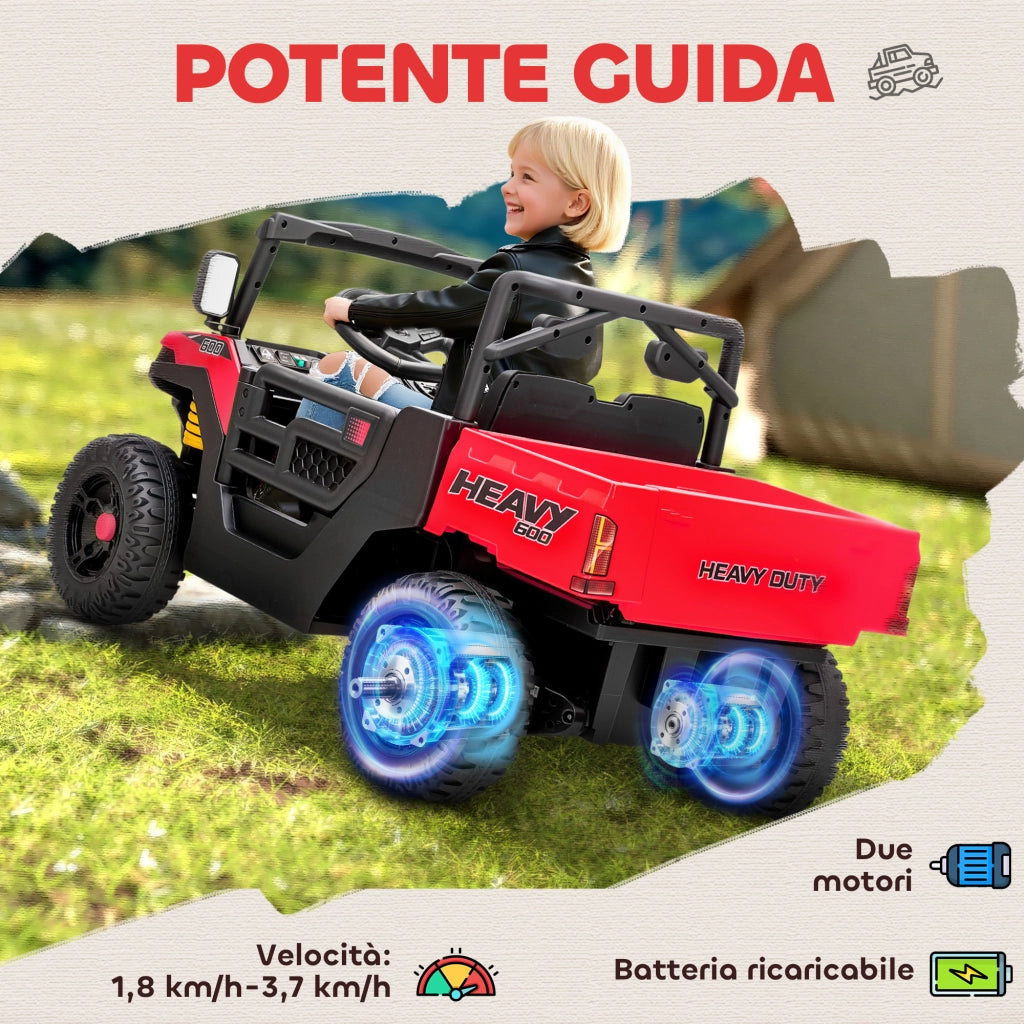 Auto Bambini Elettrica 12V ¨C Minimal ¨C Rosso