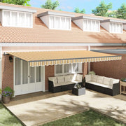 Tenda Retrattile Multicolore 600 × 350 cm Tessuto e Alluminio 3331739