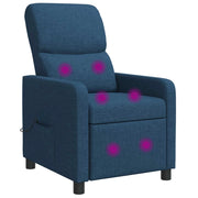 Poltrona reclinabile Blu Tessuto 42034837