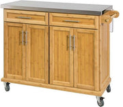 Carrello per cucina - 2 ante - 115x92x46-71 cm