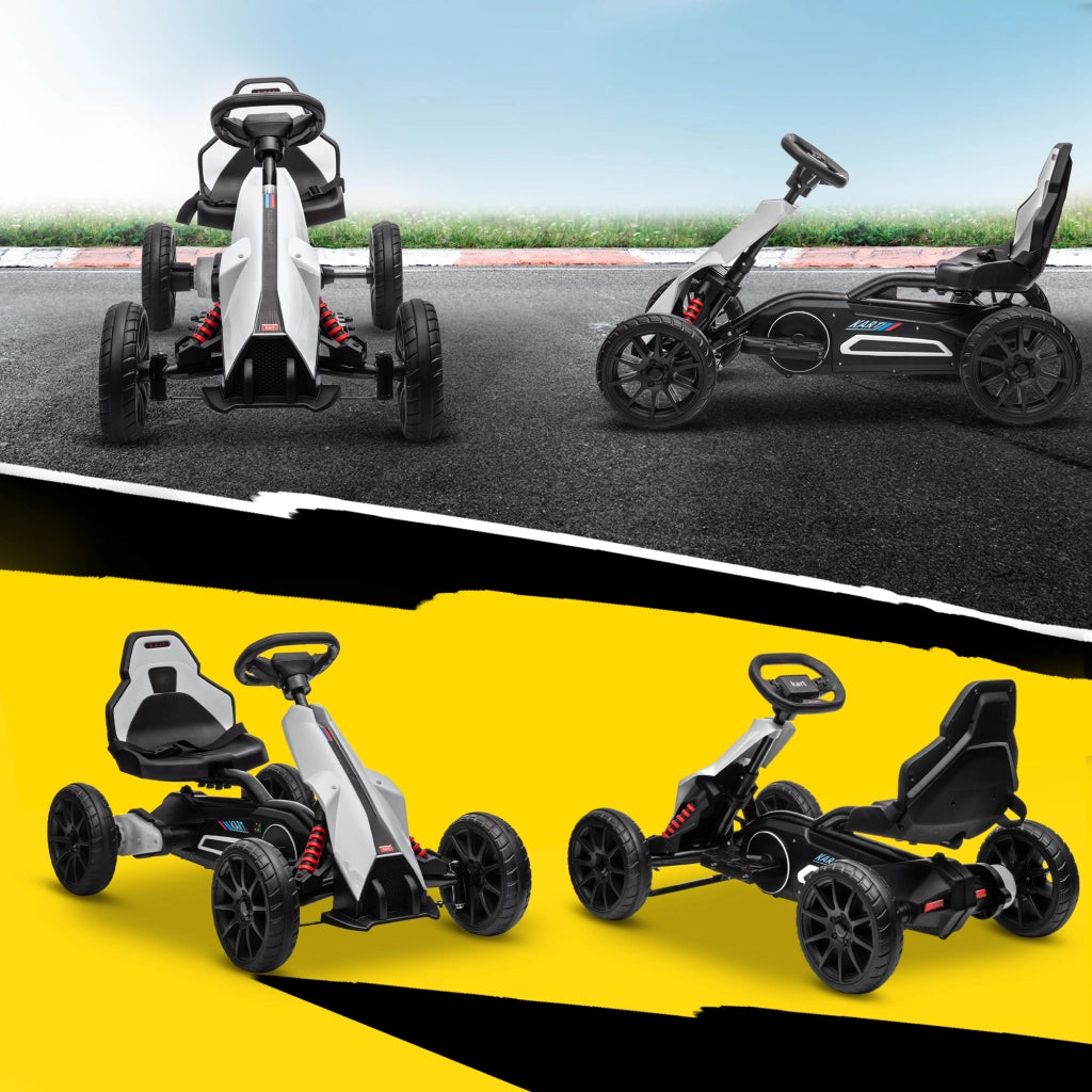 Auto elettrica per bambini 12V ¨C Zephmum ¨C Bianco