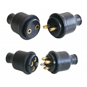 PRESA SPINA 2 POLI NYLON QUADRIPOLAR PLUG AND SOCKET