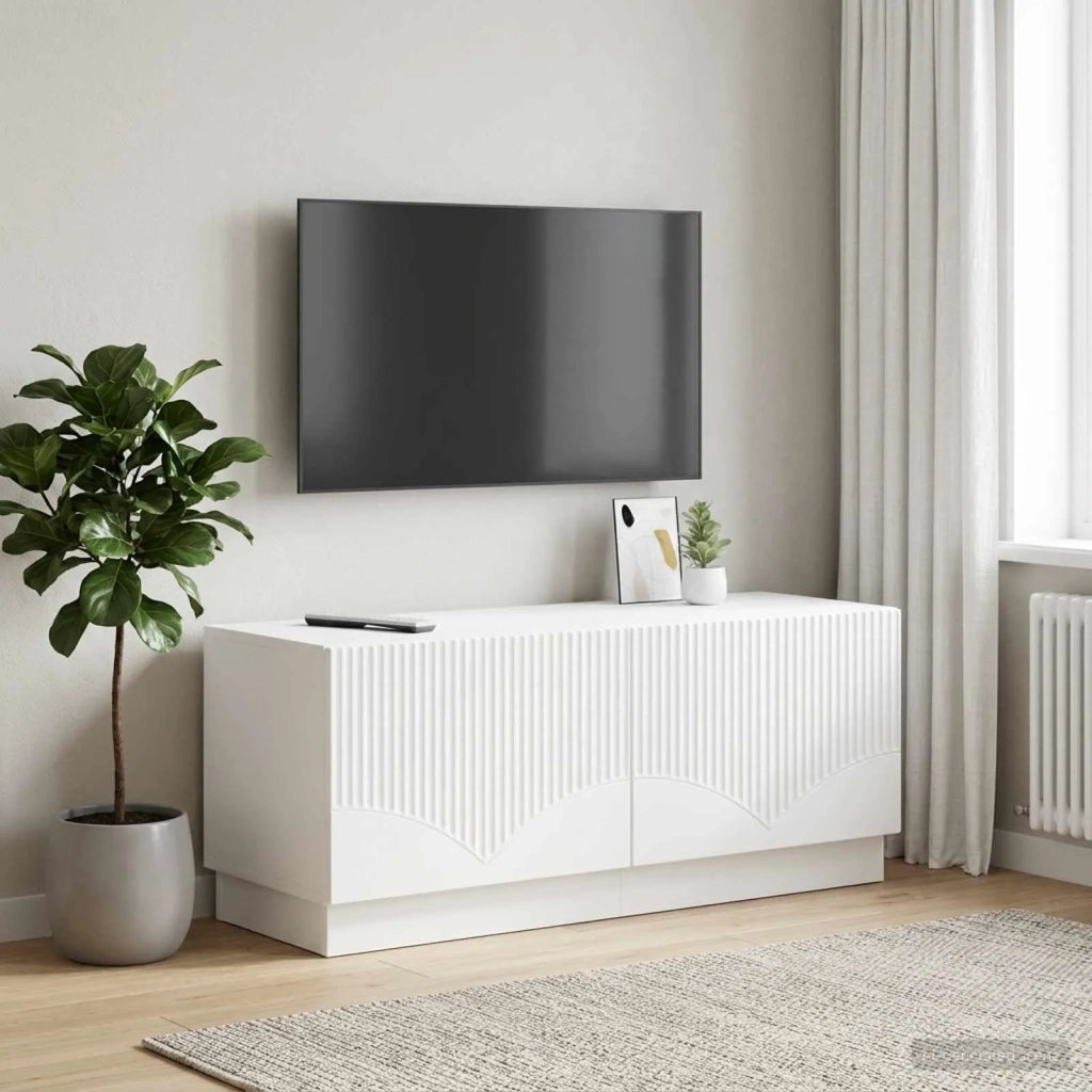 Mobile TV Bianco Legno ingegnerizzato 897335