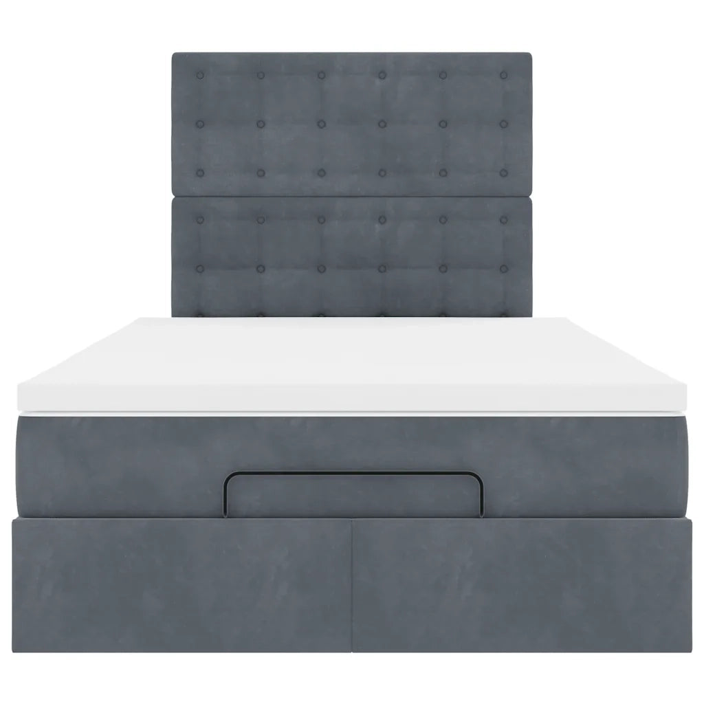 Struttura Letto Pouf con Materassi 80x200 cm Velluto 3314451