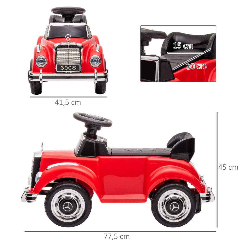 Girello Bambini con Contenitore ¨C Minimal ¨C Rosso 77,5x41,5x45 cm