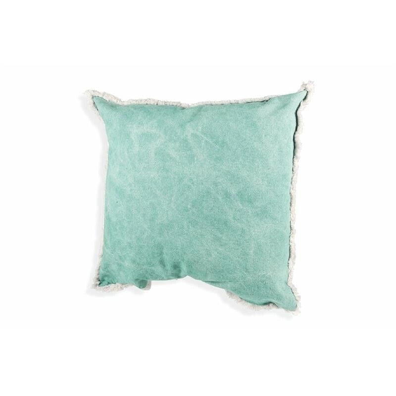 CUSCINO ARREDO CON FRANGE 65X65 CM IN COTONE E POLIESTERE