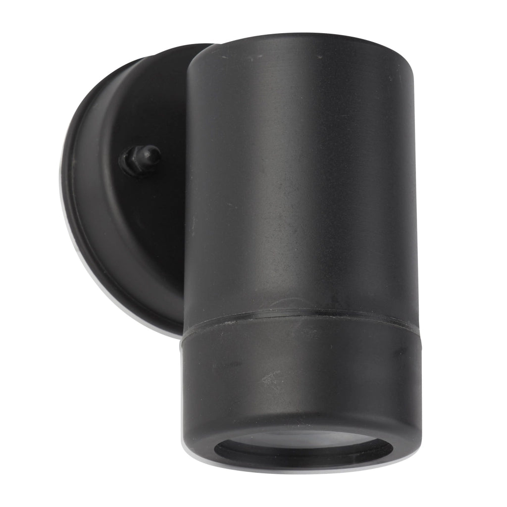 Applique Moderna Costiero Policarbonato Nero Trasparente 1 Luce Gu10