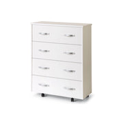 Mobile giroletto Bianco in legno nobilitato con rete a doghe 85x36xH.100 cm