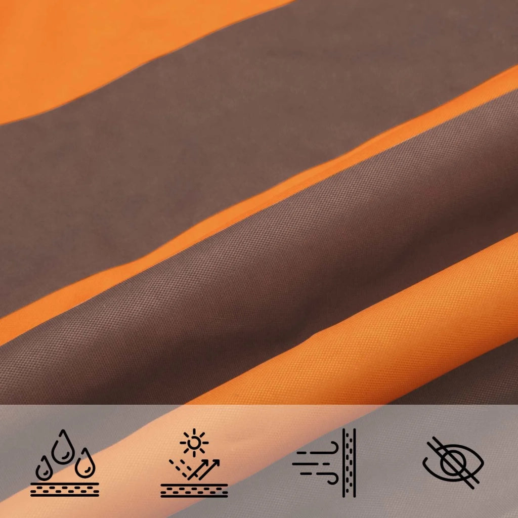 Vela da ombra solare Arancione e Marrone 4 × 3 m 42031043