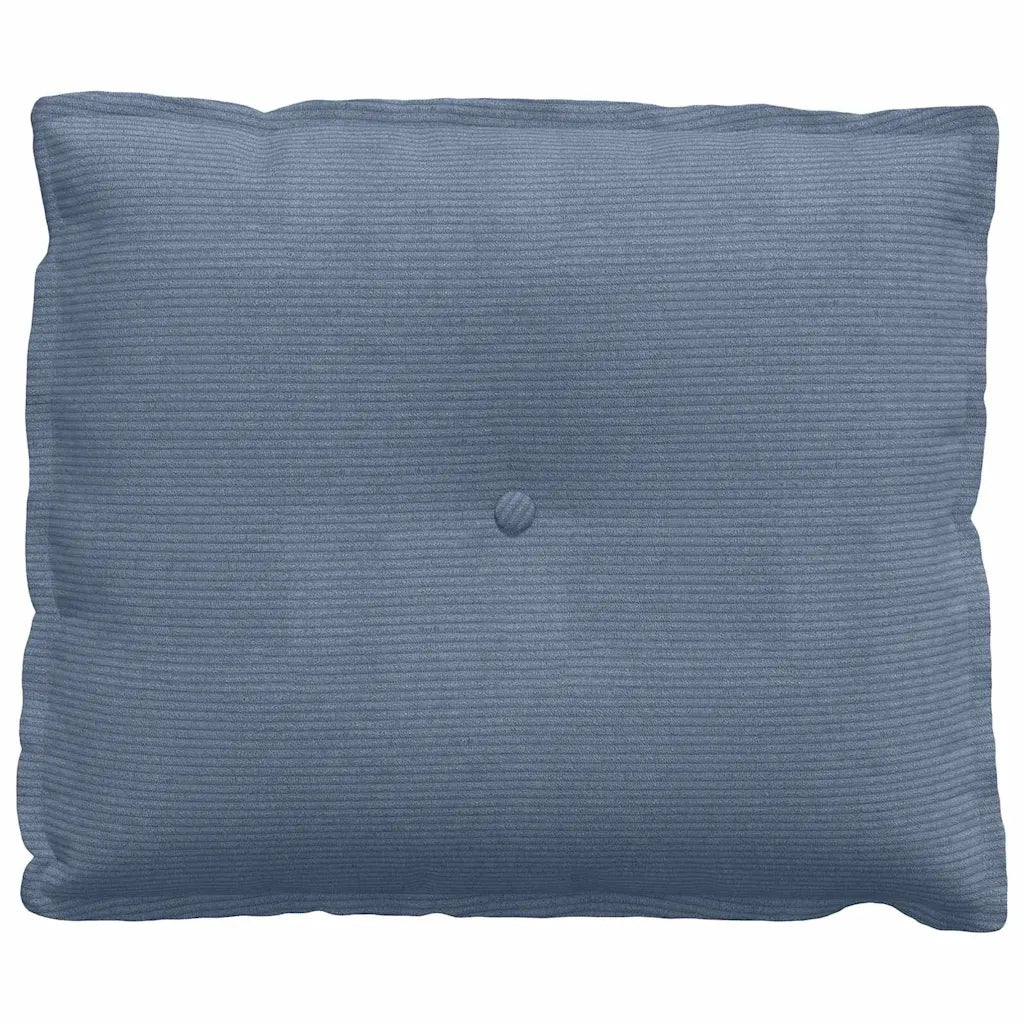 Cuscino per Schiena | Cuscino dorsale Blu 60 x 50 cm Tessuto in Cords