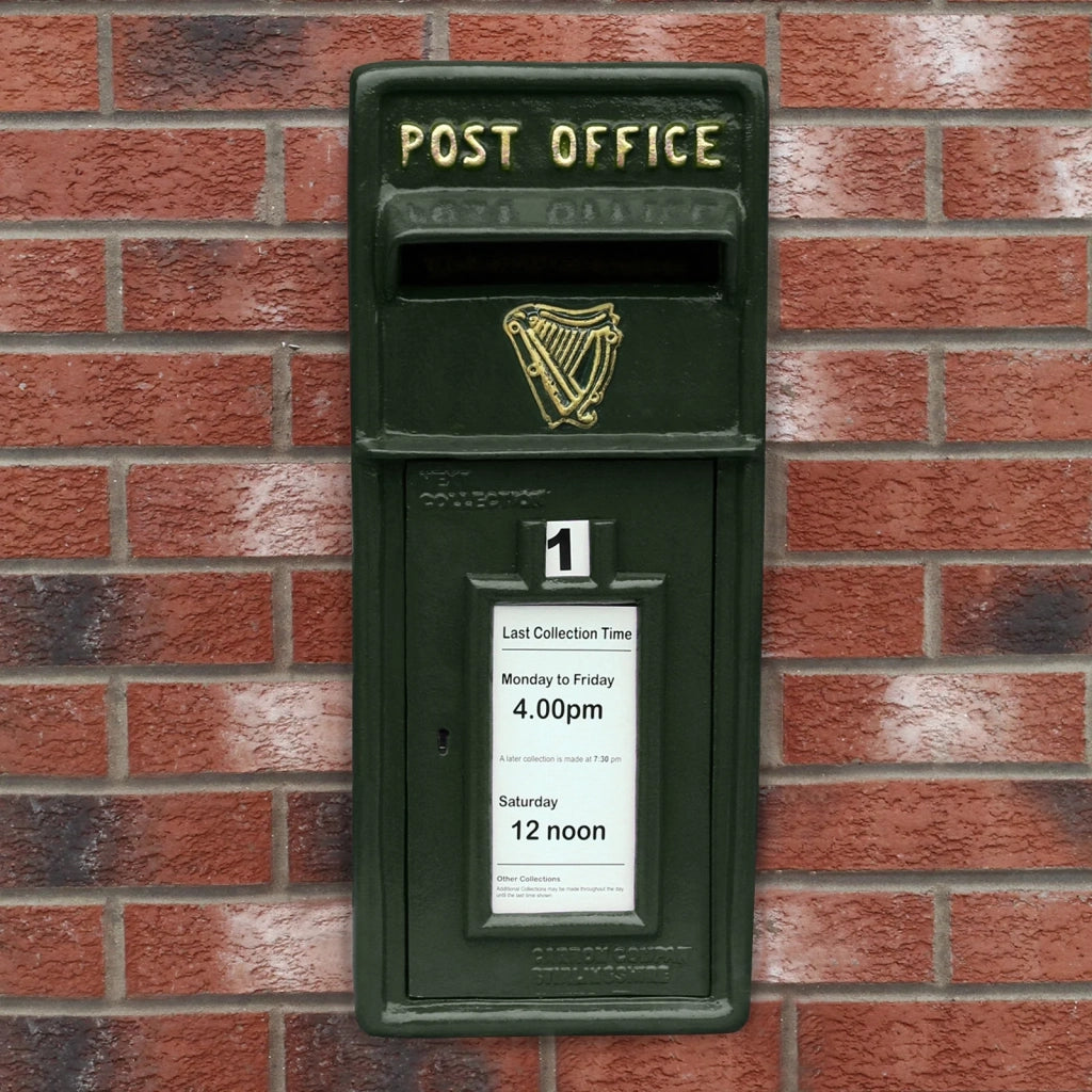 Cassetta Postale per le Lettere in Stile Britannico Inglese in Ghisa da Esterno Bocchetta Lettere Standard UK - Bianco