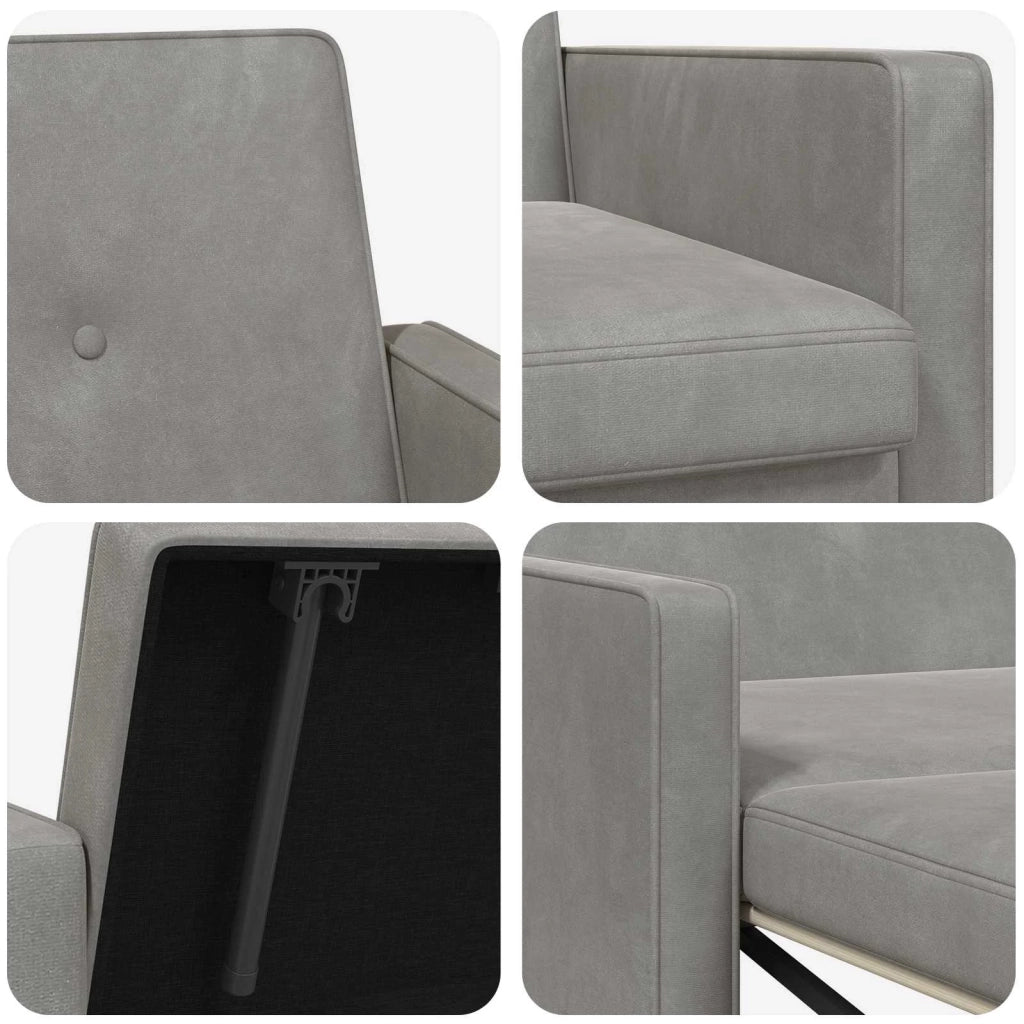 Divano letto Verde chiaro Tessuto 42033352