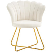 Poltrona relax in velluto ¨C Minimal ¨C crema 69x64x80 cm