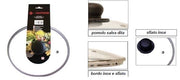 Coperchio per Pentole e Padelle in Vetro con Bordo in Metallo 14 cm