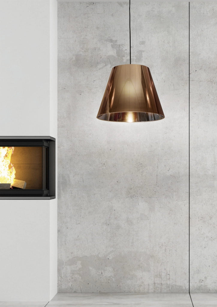Lampada a sospensione Candellux Platino rame Ø35 E27