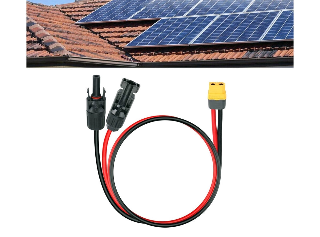 Connettore Solare Adattatore XT60 per Collegamento dei Pannelli Solari 12AWG