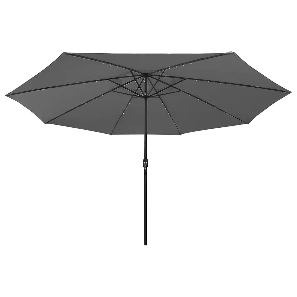 Ombrello | Parasolne da Giardino con Luci LED 400 cm Antracite