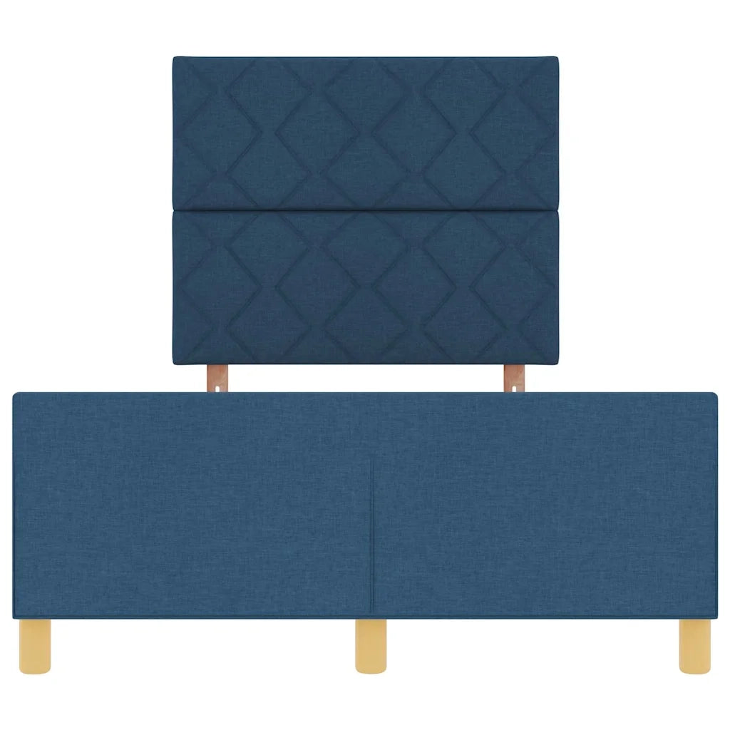 Struttura del letto con testiera Blu 120 x 200 cm Tessuto 3344801