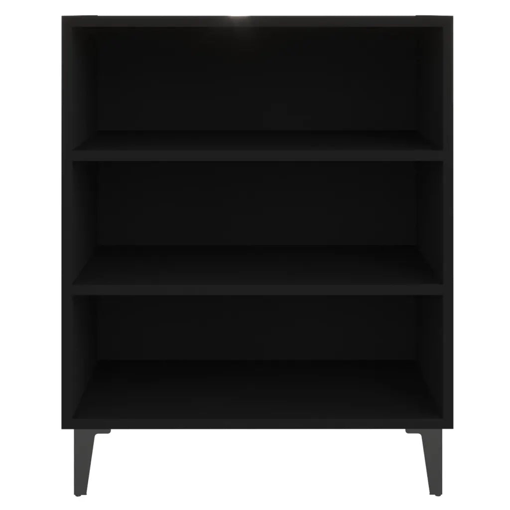 Credenza Nera 57x35x70 cm in Legno Multistrato 806059