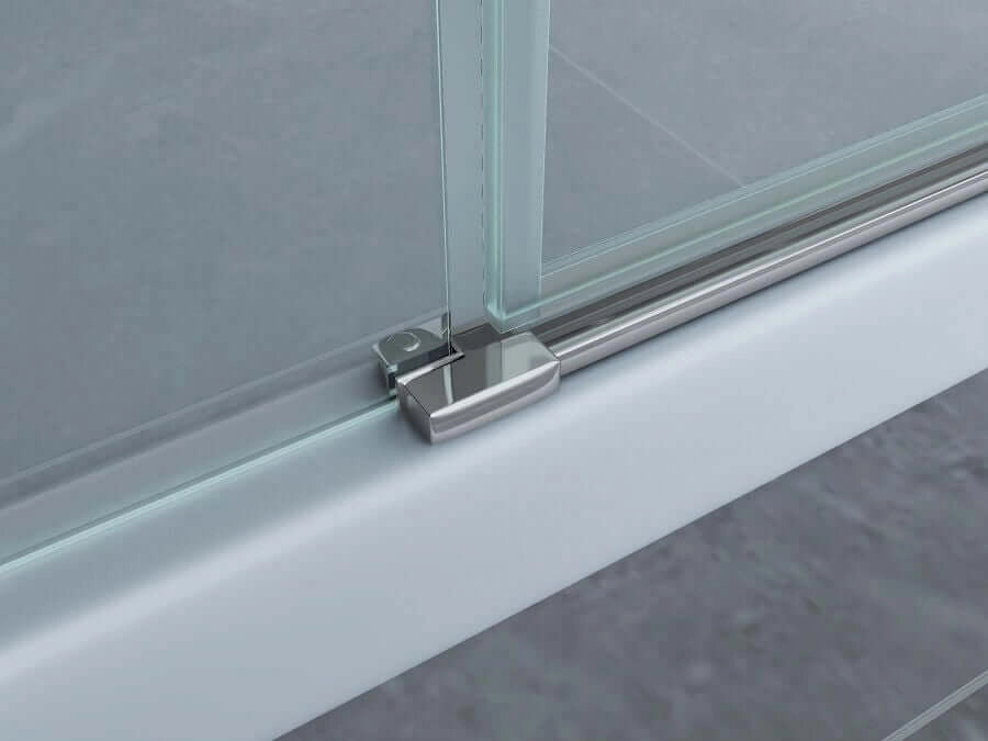 Box Doccia H195 Doppia Anta Battente Cristallo 8mm Trasparente - Taurus - 80x80