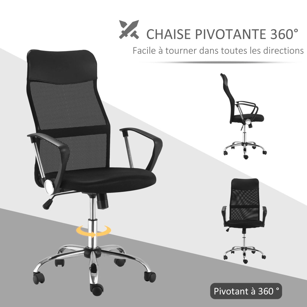 Poltrona da ufficio manager ¨C zephmum ¨C tessuto nero