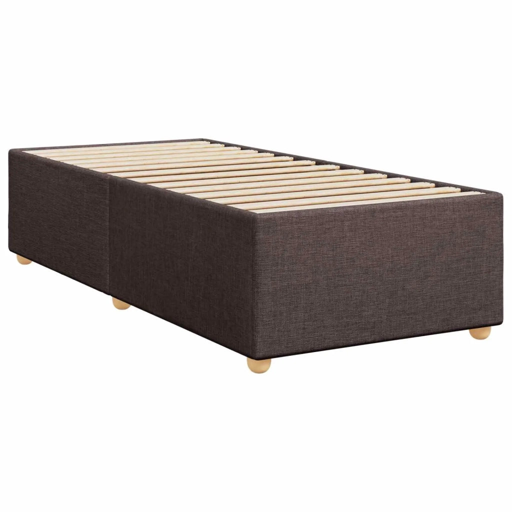 Letto box spring con materasso Marrone Scuro 90 x 190 cm 3450856