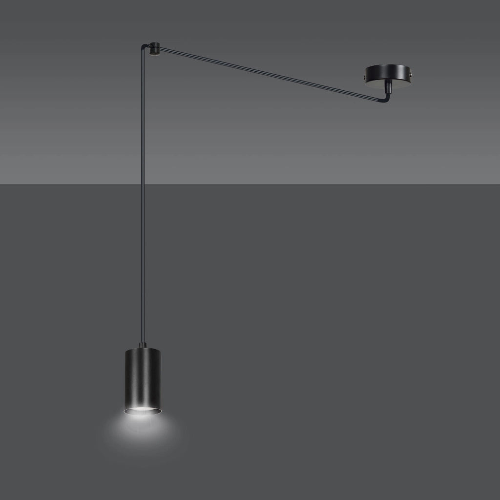 Emibig Traker lampada a sospensione nera GU10 1 luce
