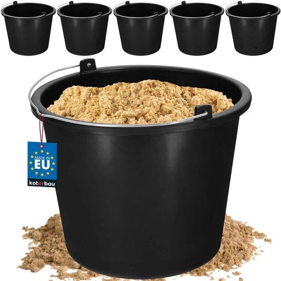 Emulsificanti per costruzione in PVC - 5 litri - 5 pezzi - nero - universali