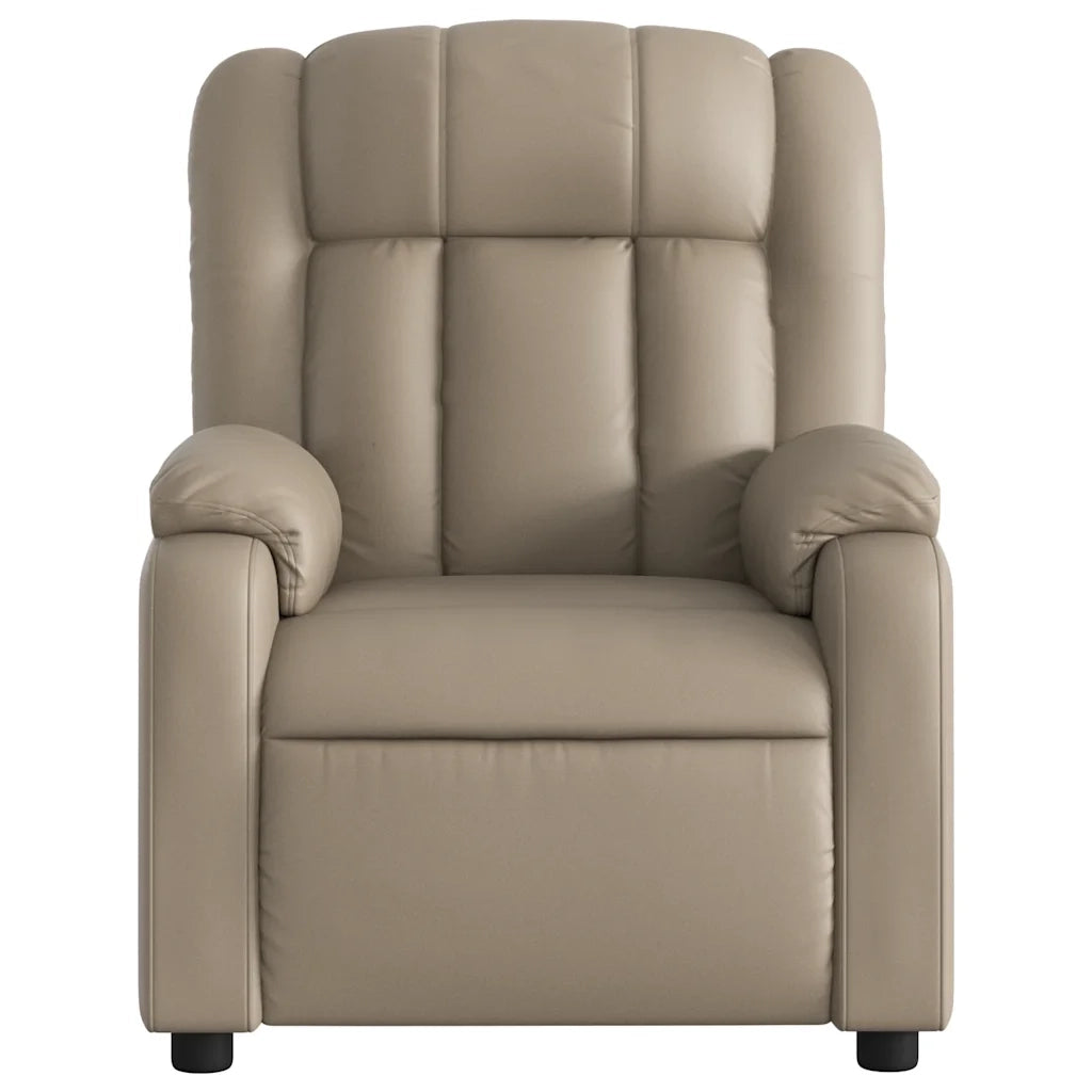 Poltrona Reclinabile Cappuccino in Similpelle 373566