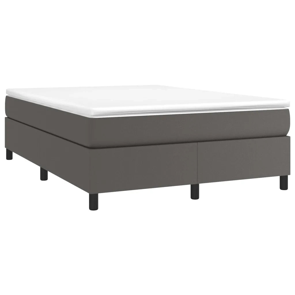 Struttura Letto a Rete a Molle Grigio 140x190 cm in Similpelle 3121045