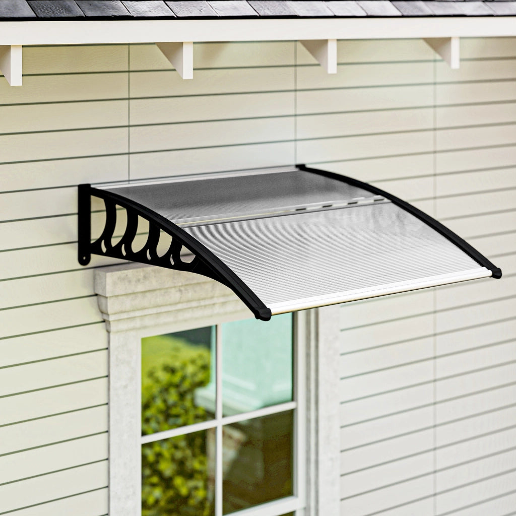 Tettoia Policarbonato Esterno ¨C Xylo ¨C Trasparente 103x96.5x27cm