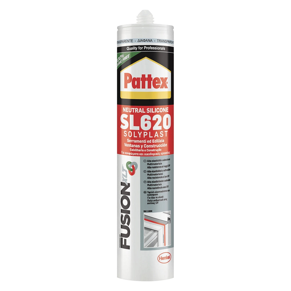 SILICONE NEUTRO PER EDILIZIA E SERRAMENTI 'SOLYPLA ml 300 - marrone rame RAL 8004  - PATTEX