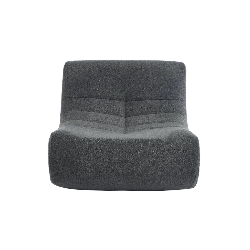 Divano modulare boucle, 2 posti, antracite